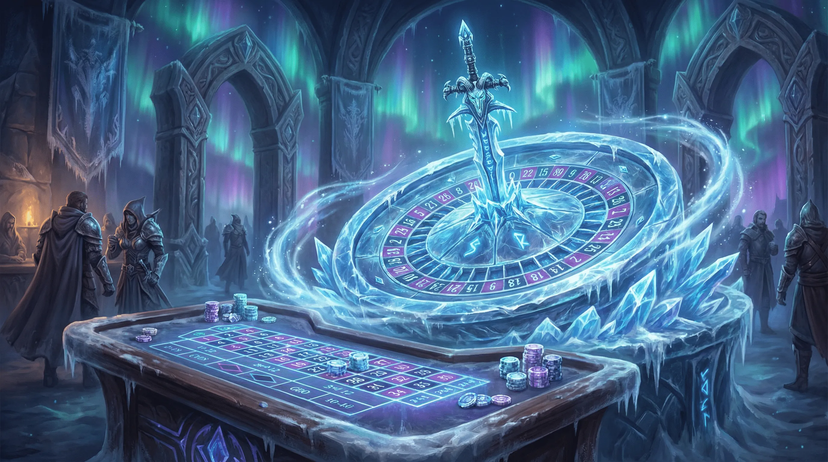 Roleta mística com efeitos de gelo no mgmbet casino