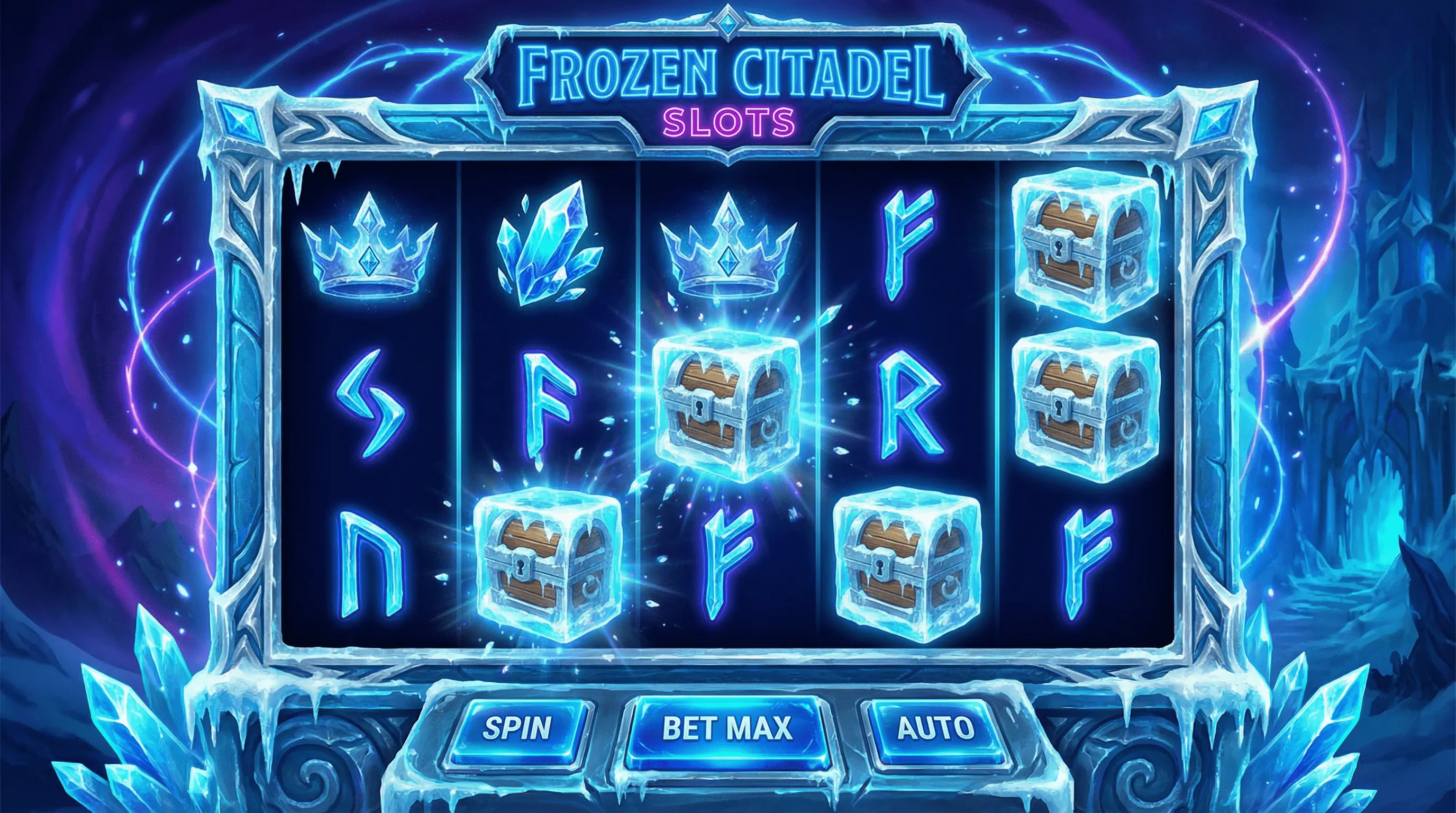 Caça-níqueis temáticos do Trono Gelado no mgmbet casino